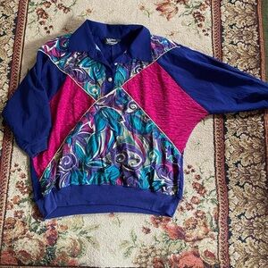 Silver Threads 70s style tracksuit jumper